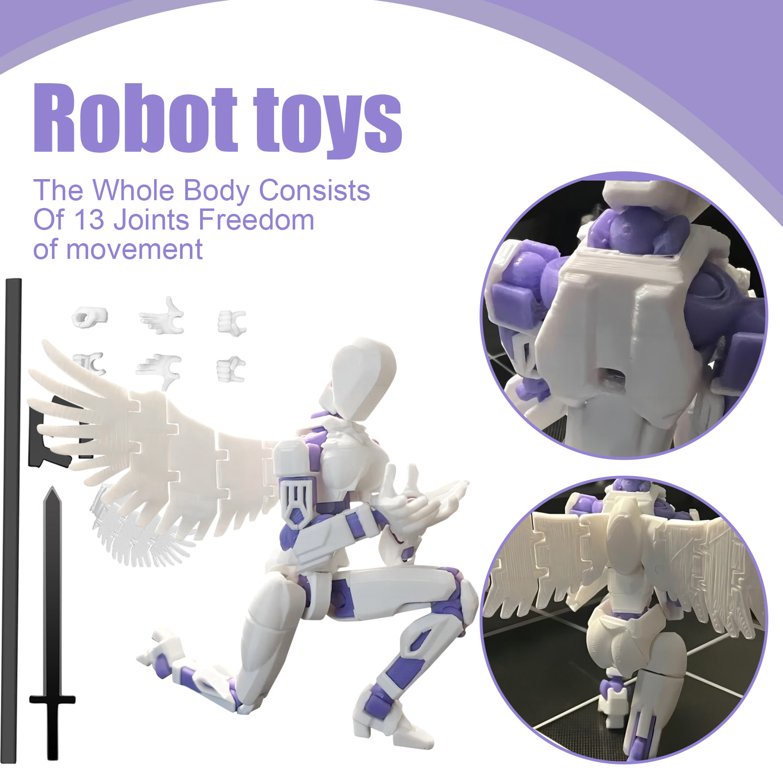 3D Printing For Dummies - Çok eklemli Hareketli Robot 3.0 3d