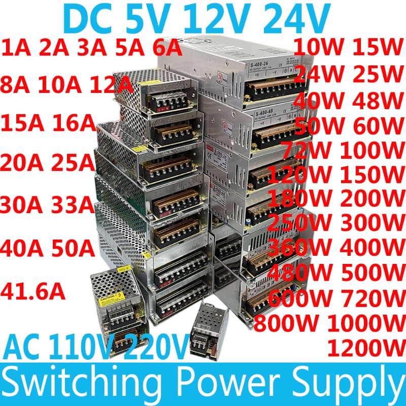 3D Printer Power Supply - Anahtarlama güç kaynağı AC 110V 220V