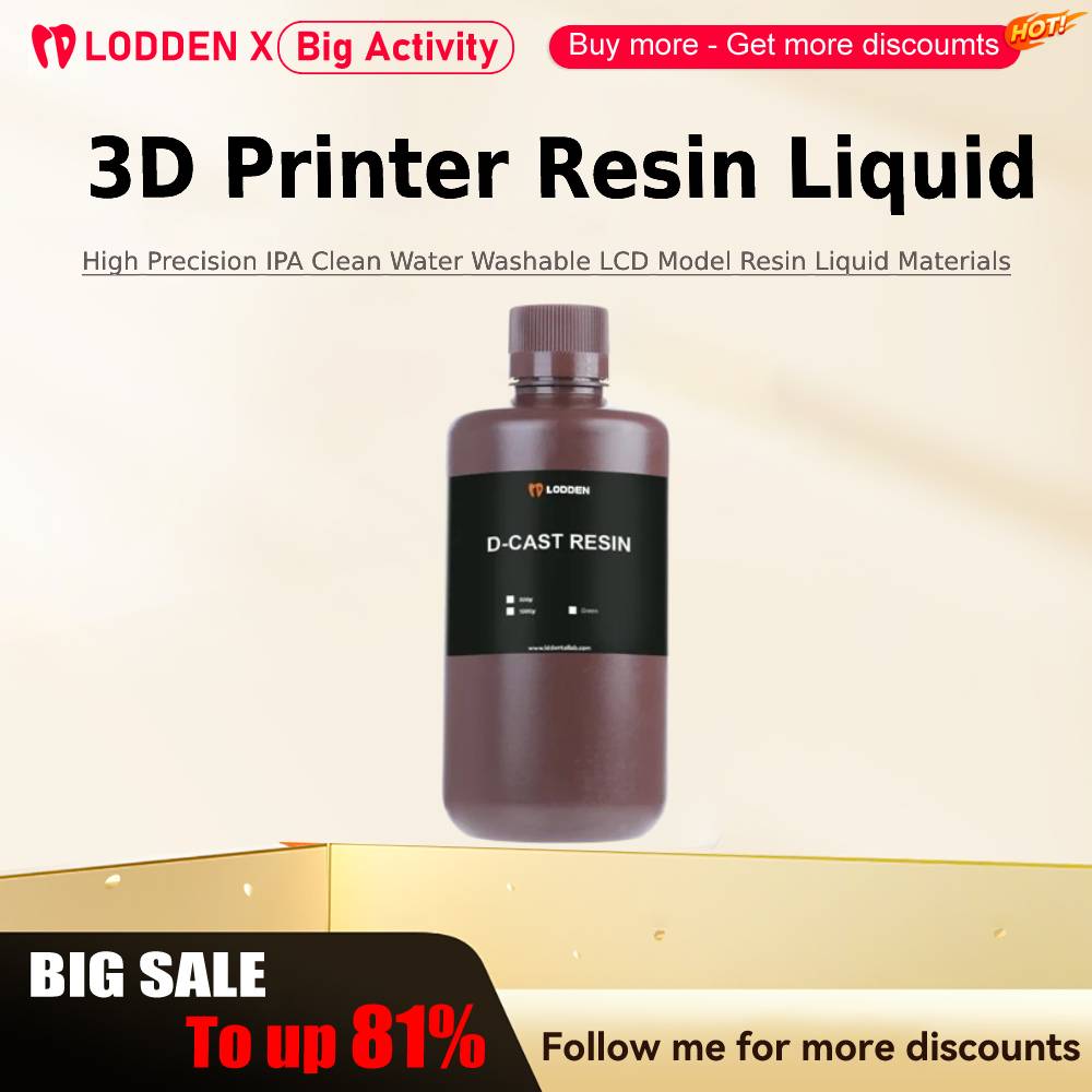 3D Printing Workshop - Lodden 3D Yazıcı Reçine Sıvı 385/405nm