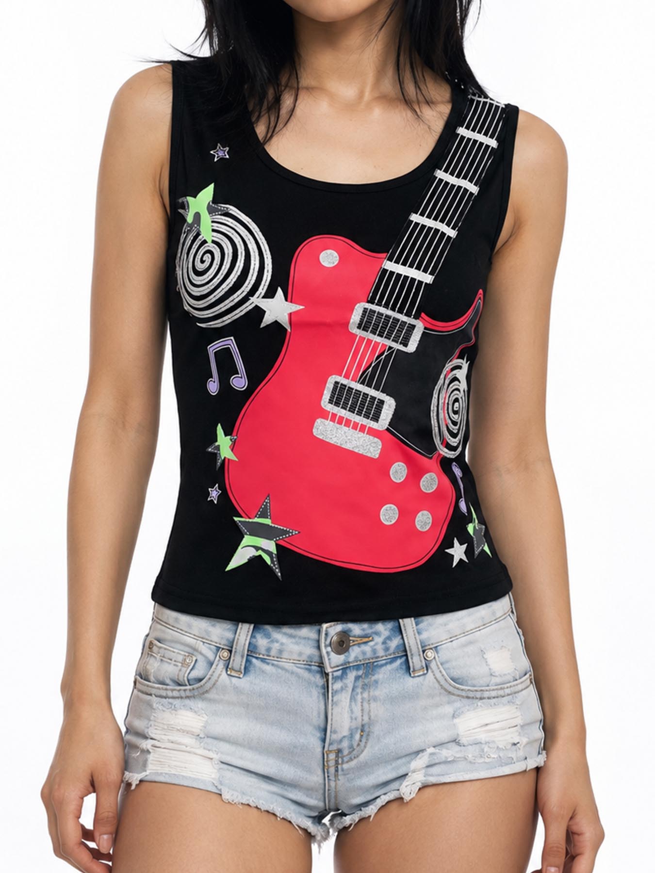 3D Printing Guitar - 2026 Yeni Yaz Gotik Rock Müzik