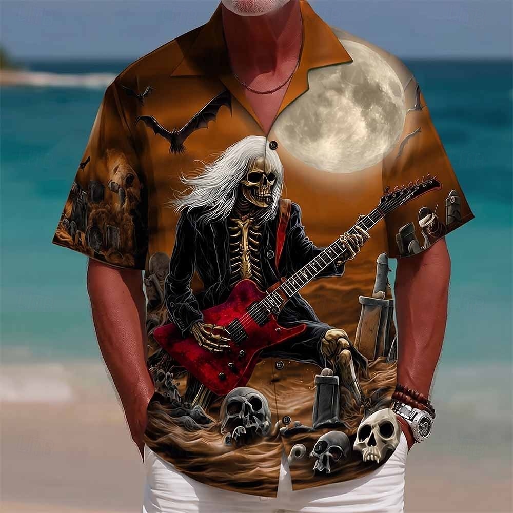 3D Printing Guitar - Erkek Grim Reaper Gitar Kafatası 3D