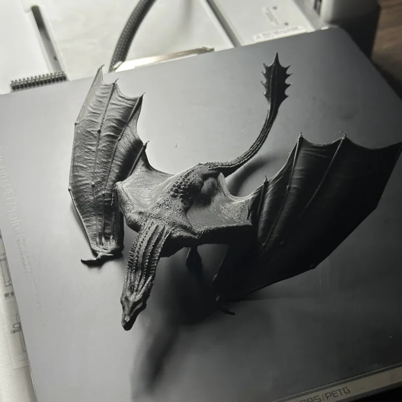3D Printing For Dummies - 3D Baskılı Ejderha Modeli Reçine Uçan