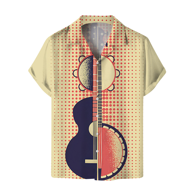 Erkekler için gömlek müzik git - 3D Printing Guitar incelemesi ve fiyatı