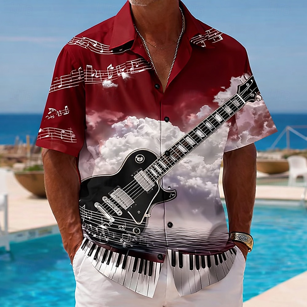 Erkek Vintage Retro Müzik Fest - 3D Printing Guitar incelemesi ve fiyatı